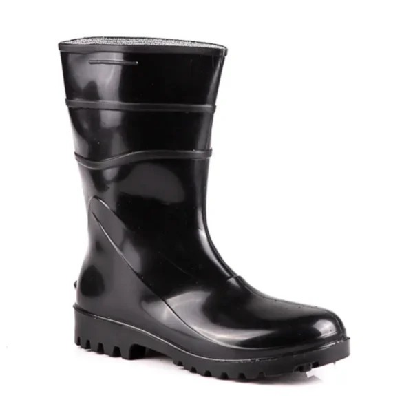 Bota de PVC Bracol Acqua Flex 82BPC600 Cano Curto com Forro Preta