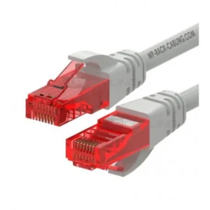 Cabo rede cat6 1m u-utp awg 26/7 cinza